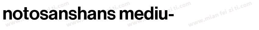 notosanshans mediu字体转换